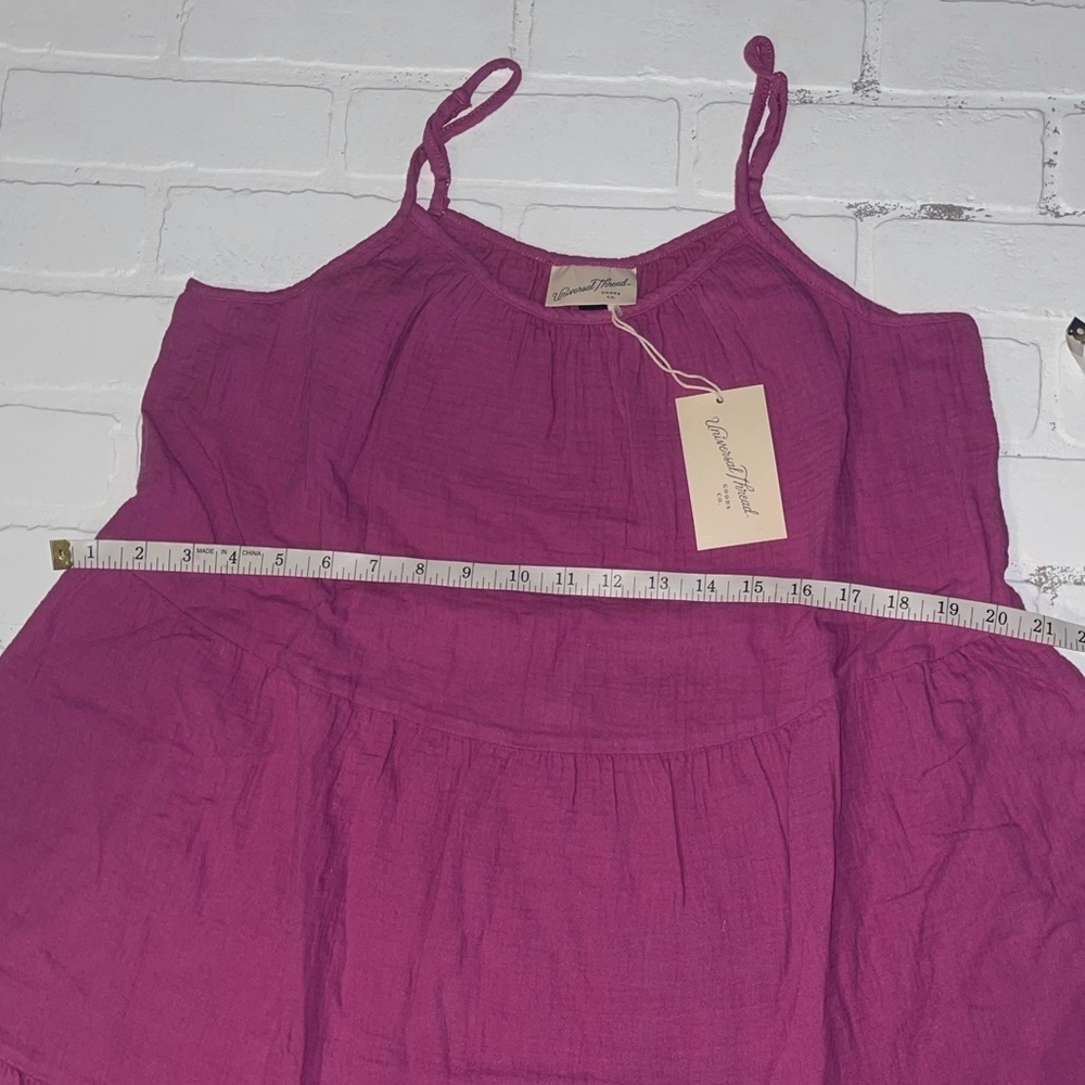 🍩 NWT Universal Thread Pink Tiered Tank Dress Small - Picture 5 of 9